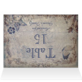 Elegante Vintage Tischplatinenkarte (Innenansicht Horizontal (Oben))