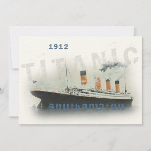 Elegante Vintage Titanic-Einladung Einladung