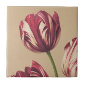 Elegante Vintage Tulip Fliese (Vorderseite)