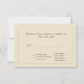 Elegante Vintage UAWG RSVP Karte (Vorderseite)