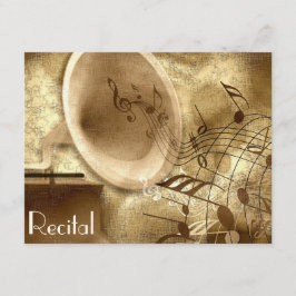 Elegante Vintage Unisex Music - Einladungen