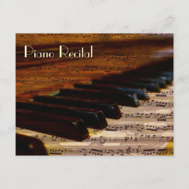 Elegante Vintage Unisex Piano Einladung