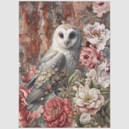 Elegante Vintage-Victorian-Rustikale Blumen-Dekupi Seidenpapier