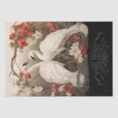 Elegante Vintage Viktorianische Boho Romantische S Seidenpapier (Vorderseite)