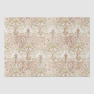 Elegante Vintage Viktorianische Rose Gold Blume Seidenpapier