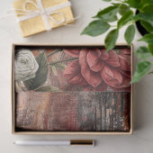 Elegante Vintage-Viktorianische Rustikale Florale  Seidenpapier (Geschenk)