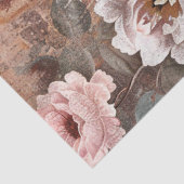 Elegante Vintage-Viktorianische Rustikale Florale  Seidenpapier (Ausschnitt)