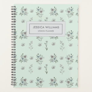 Elegante Vintage Wasserfarben Lehrer Lehre Planer