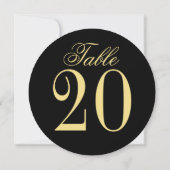 Elegante Vintage Wedding Circle Tischnummer Card (Rückseite)