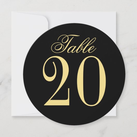 Elegante Vintage Wedding Circle Tischnummer Card (Vorderseite)