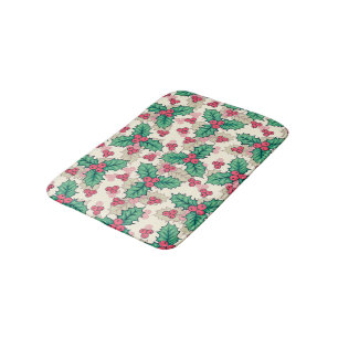 Elegante Vintage Weihnachten Badematte