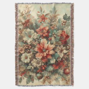 Elegante Vintage Weihnachten Blume Decke