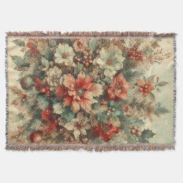 Elegante Vintage Weihnachten Blume Decke