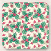 Elegante Vintage Weihnachten | Getränkeuntersetzer (Vorderseite)