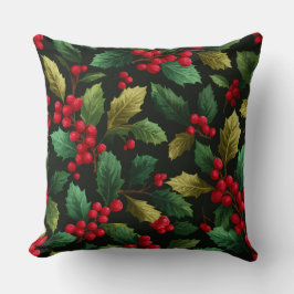 Elegante Vintage Weihnachts-Ornament Pillow Kissen