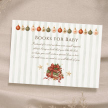 Elegante Vintage-Weihnachtsbücher für Babyparty