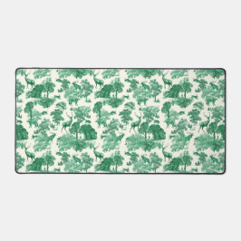 Elegante Vintage weiße Hirschtoile Schreibtischunterlage