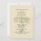 Elegante Vintage, weiße Lilienhochzeit Einladung (Vorderseite)