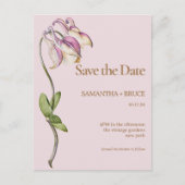 Elegante Vintage Wildblume | SAVE THE DATE Postkarte (Vorderseite)