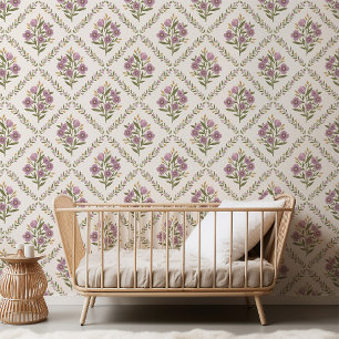 Elegante Vintage Wildblume Tapete