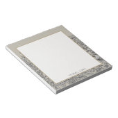 Elegante Vintage-Wildblumen-Personalized Notizblock (angewinkelt)