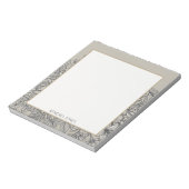 Elegante Vintage-Wildblumen-Personalized Notizblock (Rotiert)