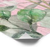 Elegante Vintage Wildblumen Poster (Ecke)