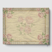 Elegante Vintage Wörterbuchausgabe mit Rose Gästebuch (Rückseite)