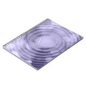 Elegante Violet Crown Chakra Spirituelle Zen Notizblock (Linke Seite)