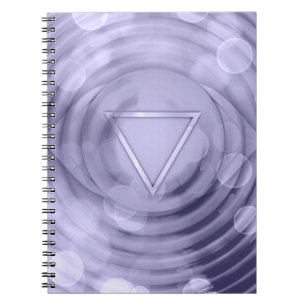 Elegante Violet Crown Chakra Spirituelle Zen Notizblock