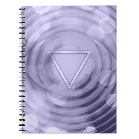 Elegante Violet Crown Chakra Spirituelle Zen Notizblock (Vorderseite)