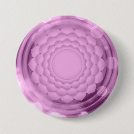 Elegante Violet Crown Chakra Zen Yoga Spirituell Button