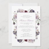 Elegante Violet Einladung (Vorderseite)