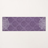Elegante Violet Oriental Mandala Yoga Mat Yogamatte (Rückseite (Horizontal))