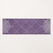 Elegante Violet Oriental Mandala Yoga Mat Yogamatte (Vorderseite (Horizontal))
