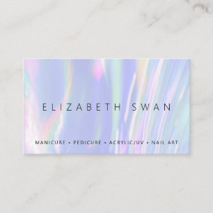 Elegante Violet Pastel Business Card Visitenkarte