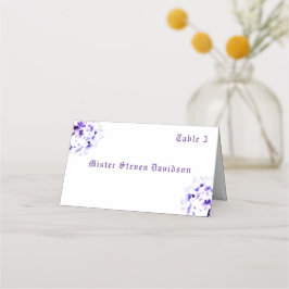 Elegante Violets geflochtene Platzkarte