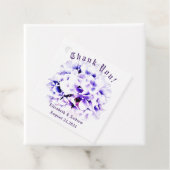 Elegante Violets Hochzeit Geschenkanhänger (Beispiel)