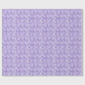 Elegante Violets Hochzeit Geschenkpapier (Flach)