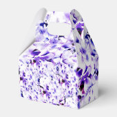 Elegante Violets Hochzeit Geschenkschachtel (Rückseite)