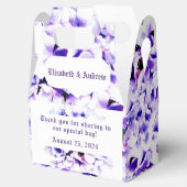 Elegante Violets Hochzeit Geschenkschachtel (Geöffnet)
