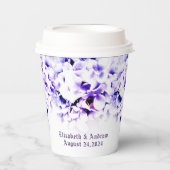 Elegante Violets Paper Cup Pappbecher (Vorderseite)