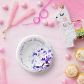 Elegante Violets Pappteller (Party)