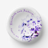 Elegante Violets Pappteller (Vorderseite)