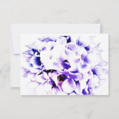 Elegante Violets Response Card RSVP Karte (Rückseite)
