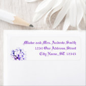 Elegante Violets Rücksendeadresse (Insitu)