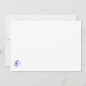 Elegante Violets Save the Date (Rückseite)