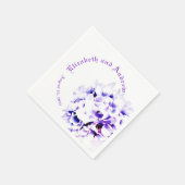 Elegante Violets Serviette (Ecke)