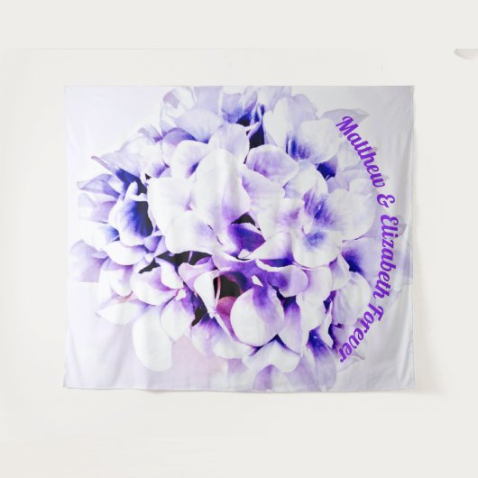 Elegante Violets Wandteppich (Vorderseite (Horizontal))