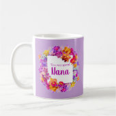 Elegante violette Blumen Kaffeetasse (Links)